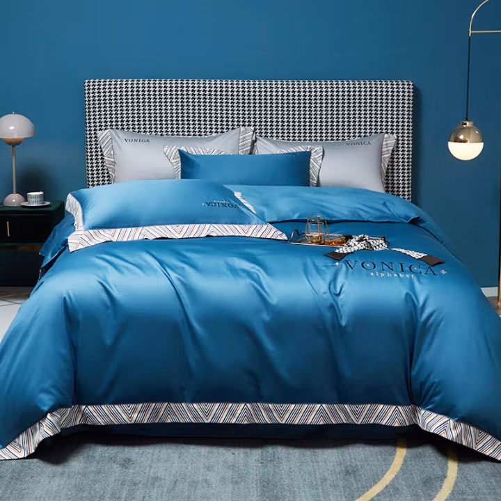 弗切尔珀榕 FQM0210073 /200*230cm长绒棉纯棉加密刺绣四件套 床上套件 (计价单位：套) 宝蓝