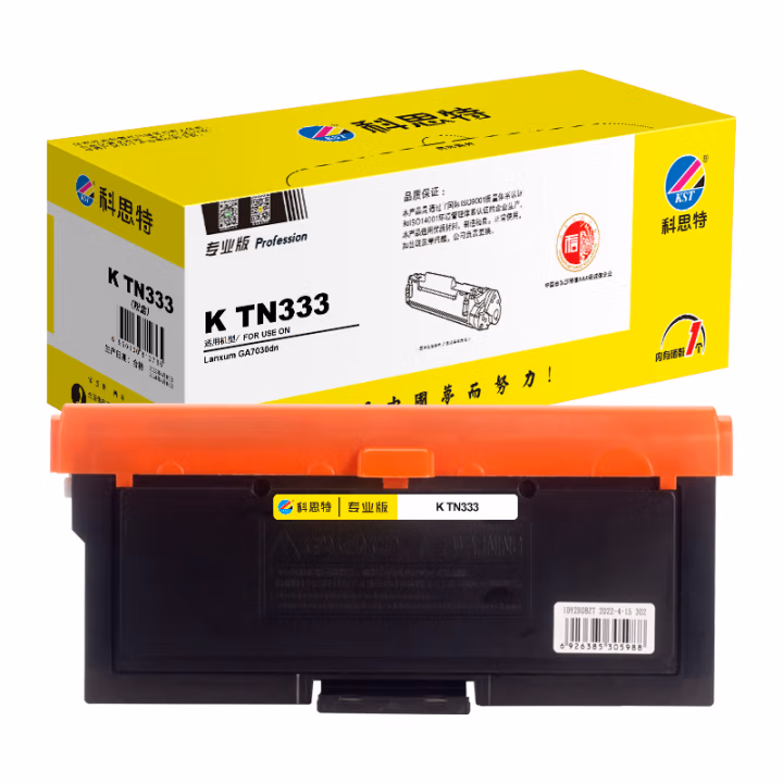 科思特 K TN333 打印量3000页 适用立思辰Lanxum GA7030DN/GB3031dn/GB7031dn 粉盒 1.00 只/支 (计价单位：支) 黑色