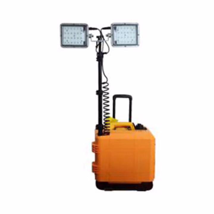 吉特(GT) TMN8218，2*48W，IP65（灯具）IP54（箱体），220V，白光，6000K，LED 轻型升降工作灯 (计价单位：台) 黄色