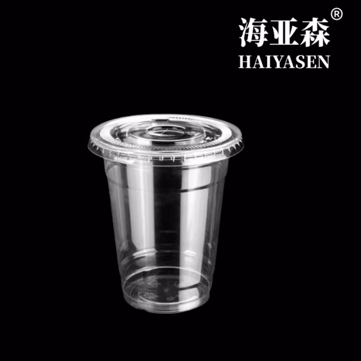 海亚森 TK-3072  PET 400ml （平盖）100套/箱 一次性吸管杯 一次性杯 100.00 个/箱 (计价单位：箱) 透明色