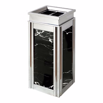 科力邦(Kelibang) KB1020-AW13 不锈钢上开 290*290*630 垃圾桶 (计价单位：个) 黑白