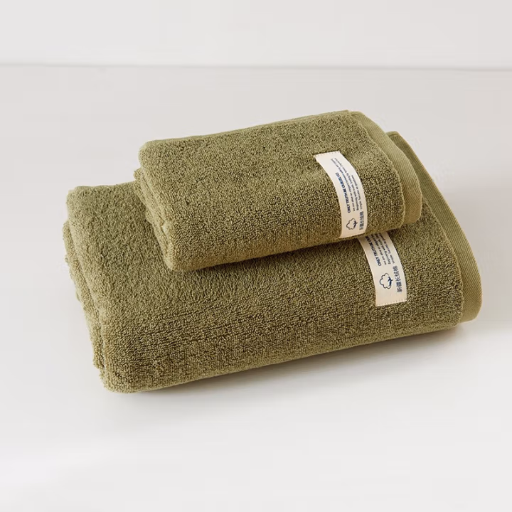 弗切尔珀榕 FBH0220643 33*75cm 全棉素锦清洁毛巾抹布两用 (计价单位：块) 茶绿色