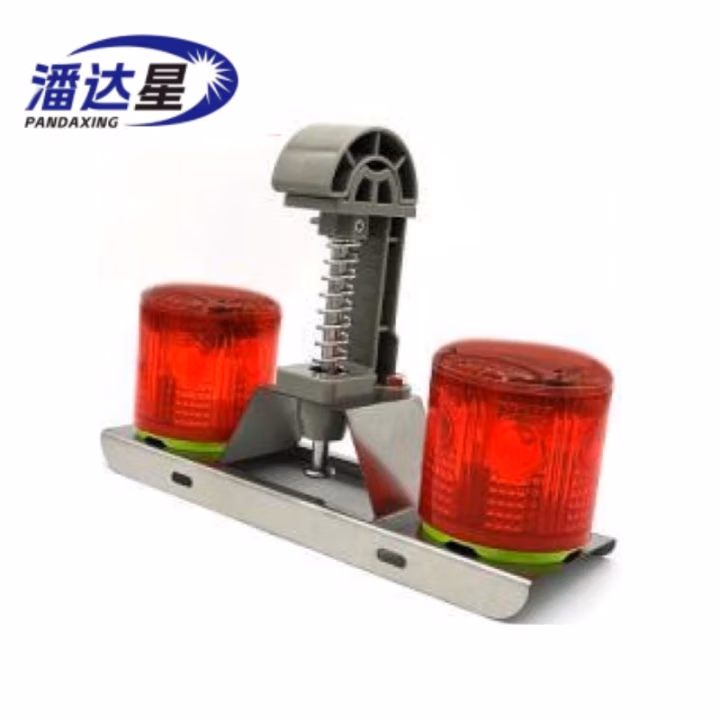 潘达星 PDX-JSD1 8W 5.2V 红光 5500K LED 太阳能警示灯 1.00 盏/台 (计价单位：台) 红银色