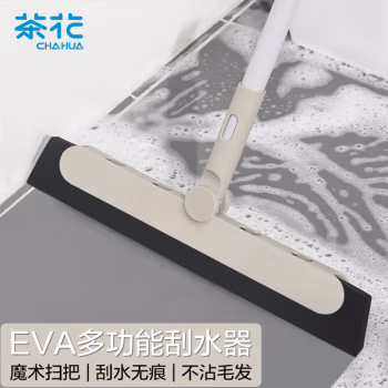 茶花(CHAHUA) 215002 34*91cm 速洁EVA魔术扫把 擦玻璃器 1.00 个/把 (计价单位：把) 咖啡色