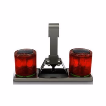 鲁中平高 LZPG-13 8W IP65 DC5.2V 5500K 防外破太阳能 警示灯 (计价单位：盏) 红银色