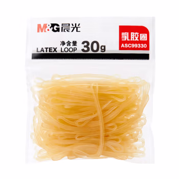 晨光(M&G) ASC99330 30g 乳胶圈 1.00 盒/袋 (计价单位：袋) 黄色