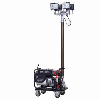 虎光风行 HG-7295 4*500W IP65 AC220V 白光3000K-6500K LED 全方位自动升降工作灯 (计价单位：台) 黑色