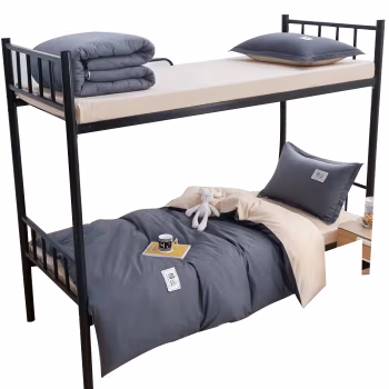 安居先森 D1413  纯色全棉 三件套 (计价单位：套) 深灰色