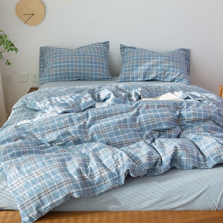 伊伊爱 TJ0SXM2201840 150*200cm 六件套 (计价单位：套) 暖阳浅蓝格