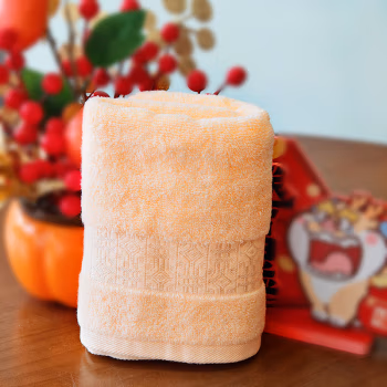 菲品欧造 F05001 贝柔系列 100*棉  34*72cm 90g 1*150 毛巾 (计价单位：条) 甜橘粉