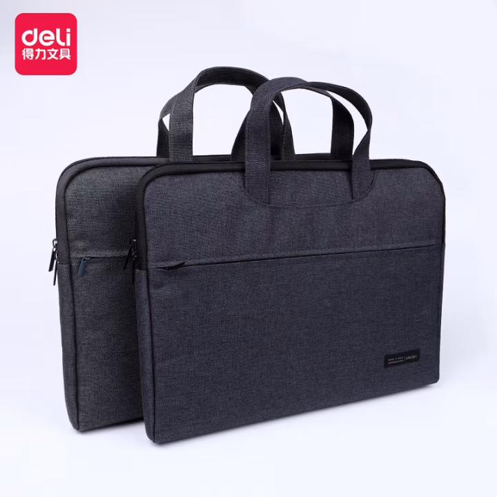 得力(deli) 5590 阳离子面料 400*290*35mm 商务公文包 (计价单位：个) 灰色