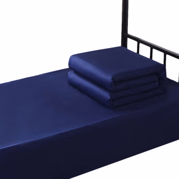 三极户外(Tri-Polar) TP2824 全棉40纱支（床单+被套+枕套+热熔棉被芯+热熔棉褥子芯+枕芯）褥子0.9*2m 床品六件套 床上套件 (计价单位：套) 深蓝色