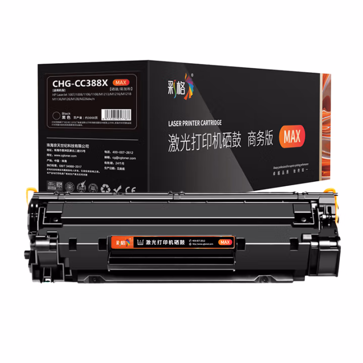 彩格 CHG-CC388X MAX版 3000页  适用于惠普HP LaserJet Pro M1136;P1007;P1008;P1106;P1108 硒鼓 1.00 只/支 (计价单位：支) 黑色