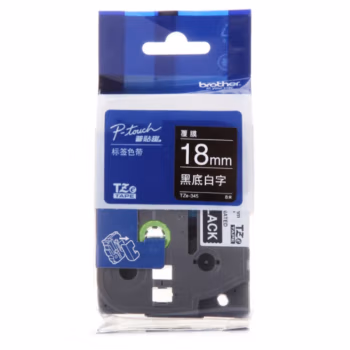 兄弟(brother) TZe-345   18mm*8m 标签色带 (计价单位：个) 黑底白字