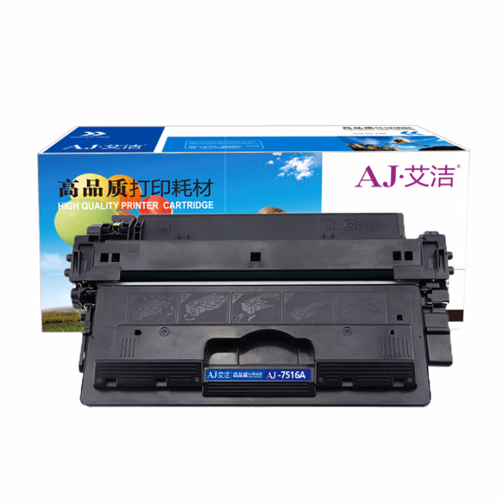 艾洁(AJ) 7516A加黑版 打印量12000页 适用惠普 HP 5200L/5200/5200n/5200dtn/5200LX/5200TN 硒鼓 (计价单位：只) 黑色