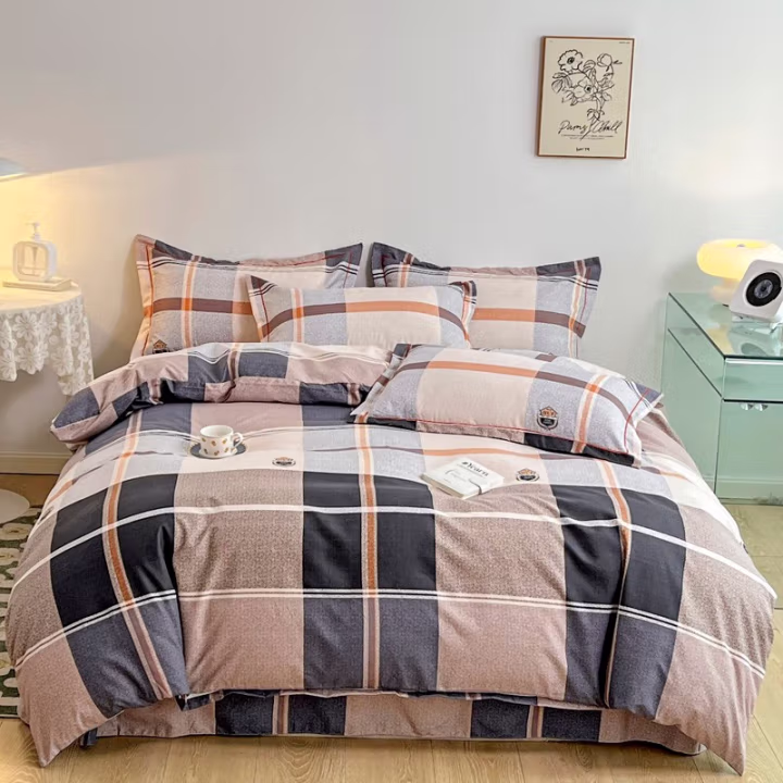 伊伊爱 TJ0ZF02201733L /150*200cm 生态格子磨毛三件套 (计价单位：套) 品味之雅