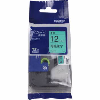 兄弟(brother) TZE-731   12mm*8m 标签色带 (计价单位：个) 绿底黑字
