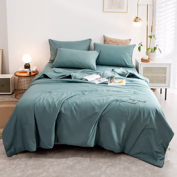 伊伊爱 BZ0TDC2100742 /200*230cm 星辰 四季棉大豆抗菌防螨夏被 1.00 件/条 (计价单位：条) 湖蓝