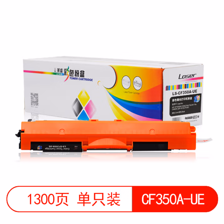 莱盛(laser) LS-CF350A-UE 易加粉打印页数：1300页（适用 HP CP1025/M175/M275/M176n/M177fw/CANON LBP-7010C） 颜色：黑色 有芯片 鼓粉分离 墨粉盒 1.00 只/支 (计价单位：支) 黑色