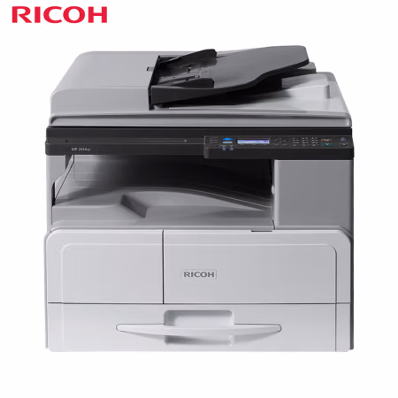 理光(Ricoh) MP2014AD 送稿器 双面打印 复印 彩色扫描 单纸盒 A3多功能黑白激光 一体机 (计价单位：台) 白色