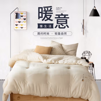 婵思 BZGLFS2000303 200 x 230/总重约5斤 有机大豆 春秋被 1.00 件/条 (计价单位：条) 白色