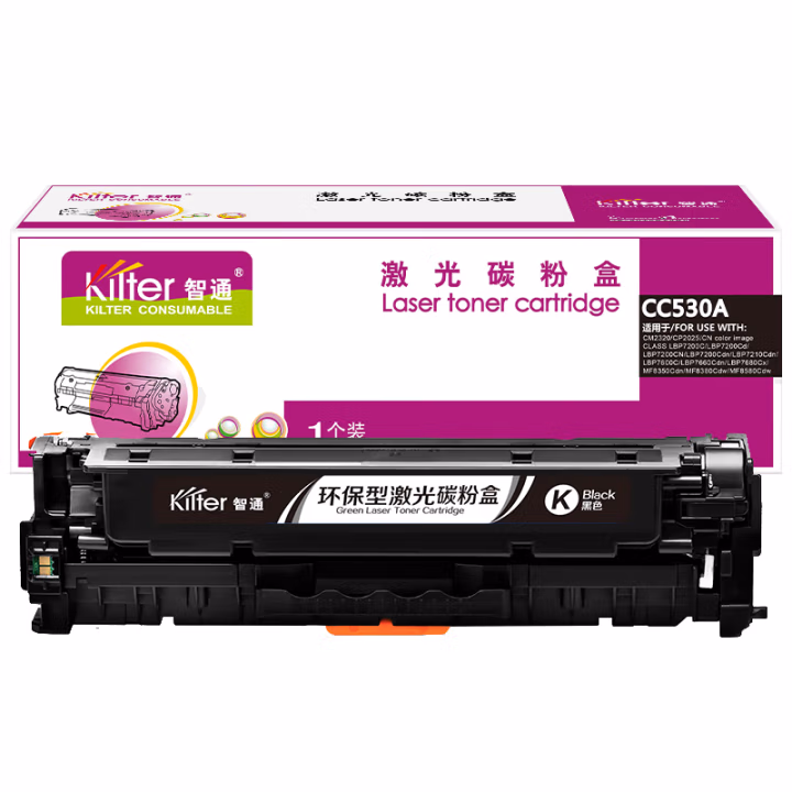 智通(ZT) ZT-CC530A-B 3500页 适用惠普HP CP2025/CP2025n/CP2025dn/CP2025x 硒鼓 1.00 只/支 (计价单位：支) 黑色