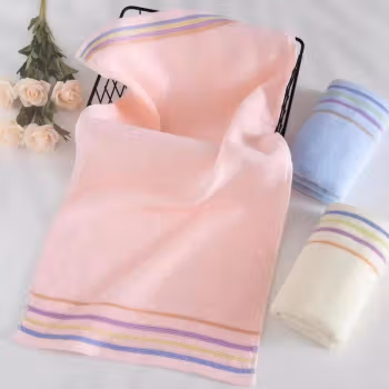 梦丝洛 MSL-3070 35*73cm 90g 彩段全棉 毛巾 (计价单位：条) 蓝色