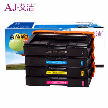 艾洁(AJ) LD205K四色套装商务版 打印量2000页×4 适用联想;CS2010DW;CF2090DWA打印机 硒鼓 4.00 只/套 (计价单位：套) 四色套装