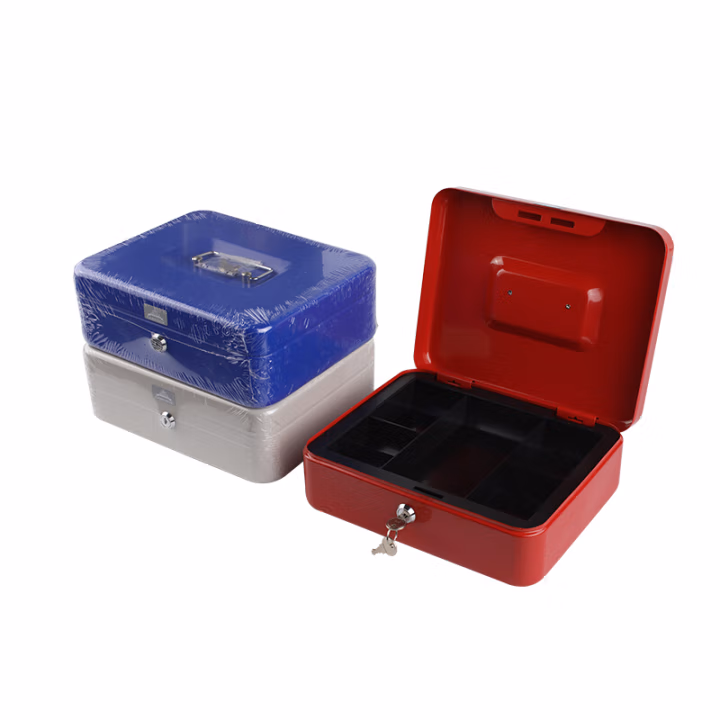 杰丽斯(JIELISI) 8102 250*200*90mm 中号金属 手提金库 (计价单位：个) 混色