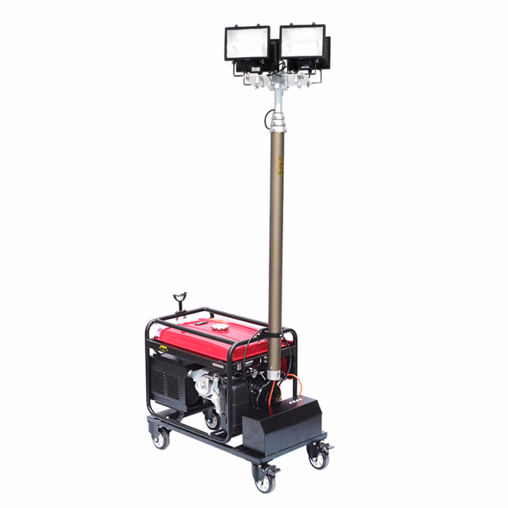 恒盛(HS) WJ880B 4×1000W、IP65、续航时间：10h、电压等级：220V、暖白光/约3500K、卤素光源、发电机输出：5W 全方位自动升降工作灯 (计价单位：台) 红色