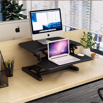 乐歌(Loctek) M7S 坐立交替升降办公台 电脑屏幕支架 (计价单位：个) 黑色