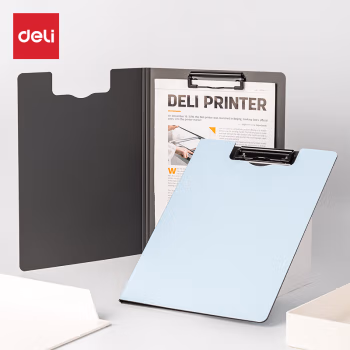 得力(deli) 5016竖式折页A4325*245*12mm 文件夹 (计价单位：个) 浅蓝色