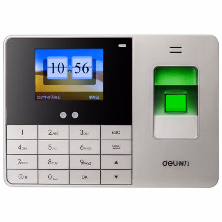 得力(deli) 13751 2秒人脸签到 2.8英寸TFT屏 可存15万条记录 考勤机 (计价单位：台) 银灰