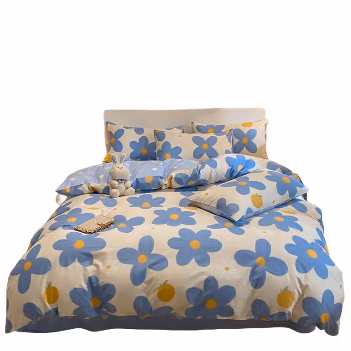 纺语柔 F1122 四件套 床上套件 (计价单位：套) 蓝风玲