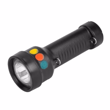 通明 ZW7600 IP65 DC3.7V 照明10h/信号30h 白/红/黄/绿四色光 多功能袖珍信号灯 (计价单位：个) 黑色