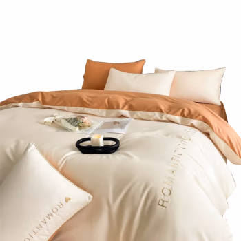 植巾 SI120 200*230cm 亲肤纯色精品 床上四件套 床上套件 (计价单位：套) 橙色