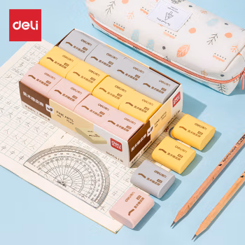 得力(deli) 7542 橡皮 1.00 个/块 (计价单位：块) 多色