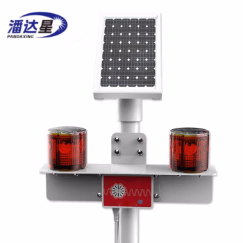 潘达星 PDX-BZD03 3W IP67 DC5V 红光 900K LED 太阳能声光警示灯 (计价单位：盏) 红色