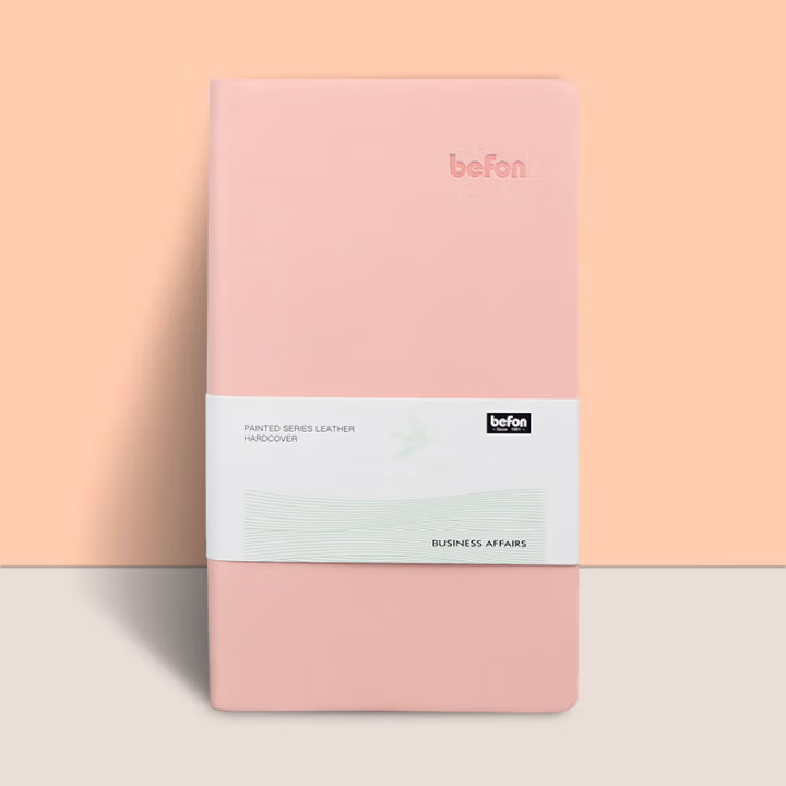 得印(befon) 9909   A6 100页/本 平纹平装 PU皮面 笔记本 (计价单位：本) 粉色