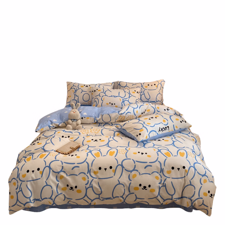 纺语柔 F1111 四件套 床上套件 (计价单位：套) 波波熊-蓝