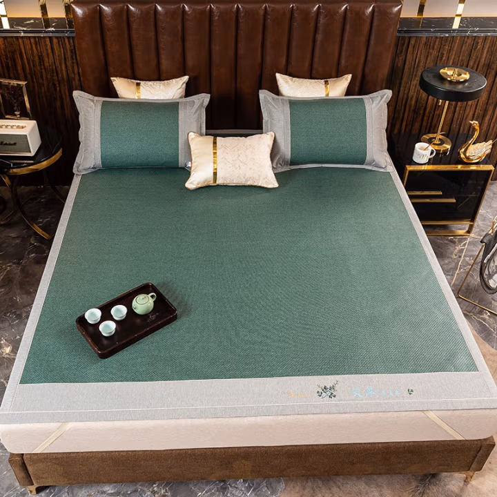 伊伊爱 CD0AN02100278 /180*200cm 艾草 经典藤席凉席套件 1.00 件/套 (计价单位：套) 叶墨绿