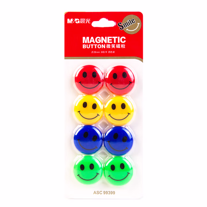 晨光(M&G) ASC99399 28mm 磁粒 8.00 个/卡 (计价单位：卡) 红绿蓝黄四色套装