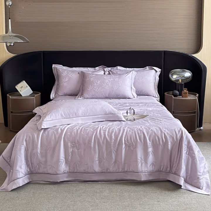 名都丽人 MDLR-69  提花镂空夏凉被 150*200cm 被子 1.00 件/条 (计价单位：条) 紫色