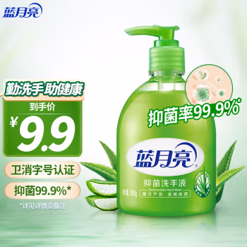 蓝月亮 芦荟抑菌 300g 洗手液 (计价单位：瓶) 绿色