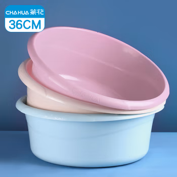 茶花(CHAHUA) 03381K 36*13.5cm 脸盆 (计价单位：个) 混色