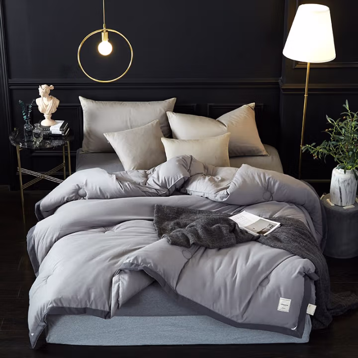 伊伊爱 BZ-8XWB-03 日式简约 秋冬保暖被子 200*230cm 棉被 (计价单位：件) 灰色