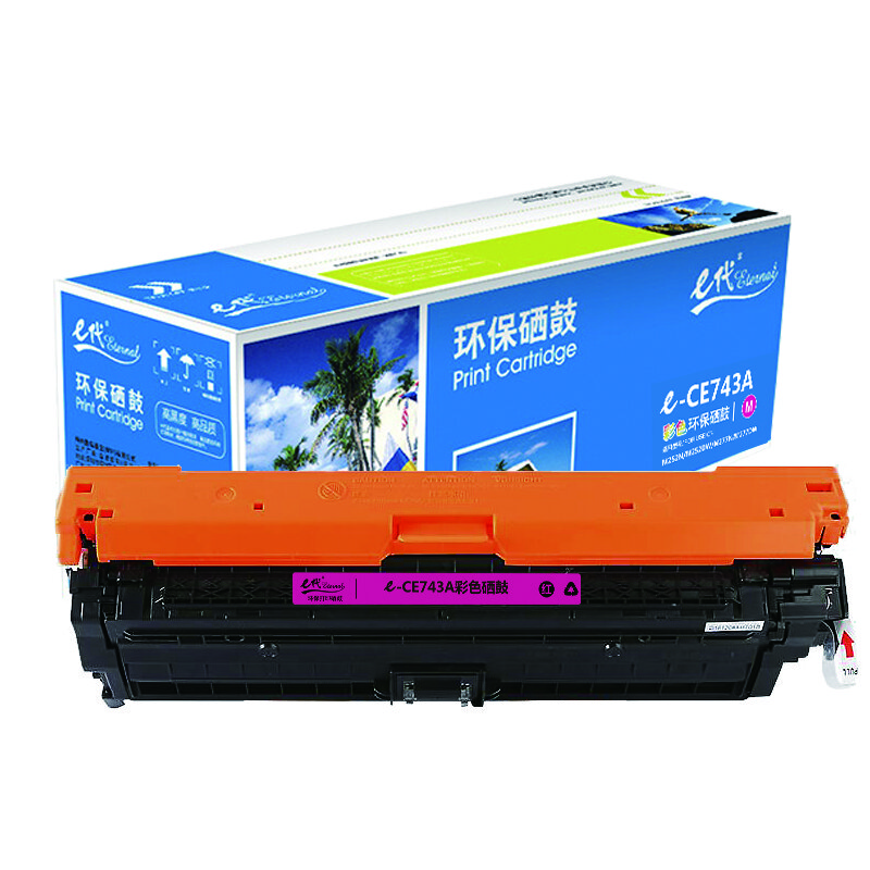e代经典 CE743A 307A 适用惠普HP 5225 5225n 5225d 硒鼓 1.00 只/支 (计价单位：支) 红色