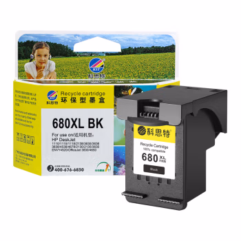 科思特 680XL  打印量500页 适用惠普2138/3638/3636 墨盒 (计价单位：盒) 黑色