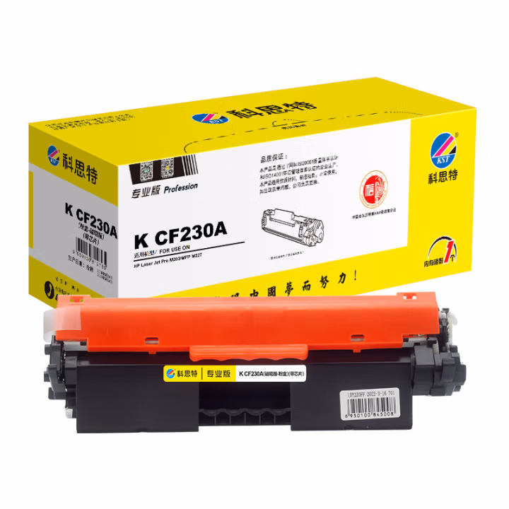 科思特 K CF230A  专业版 带芯片 约1600页 适用HP M203 M227 粉盒 1.00 只/支 (计价单位：支) 黑色