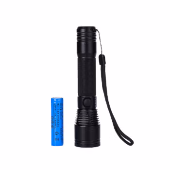 简鼎 JD6116  DC3.7 V 5W 5700K  IP66 2600mAh 工作光≥16h 电筒 (计价单位：个) 黑色